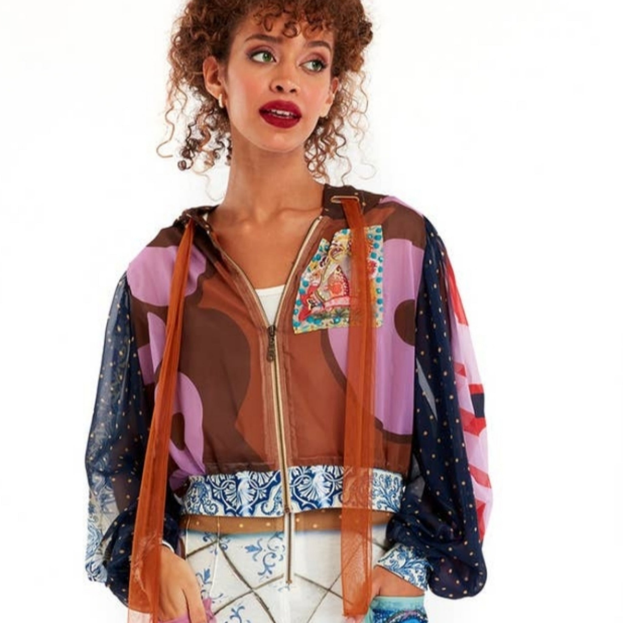 The Art of Fashion Unique Cropped Hoodie Jacket (7585680588974)