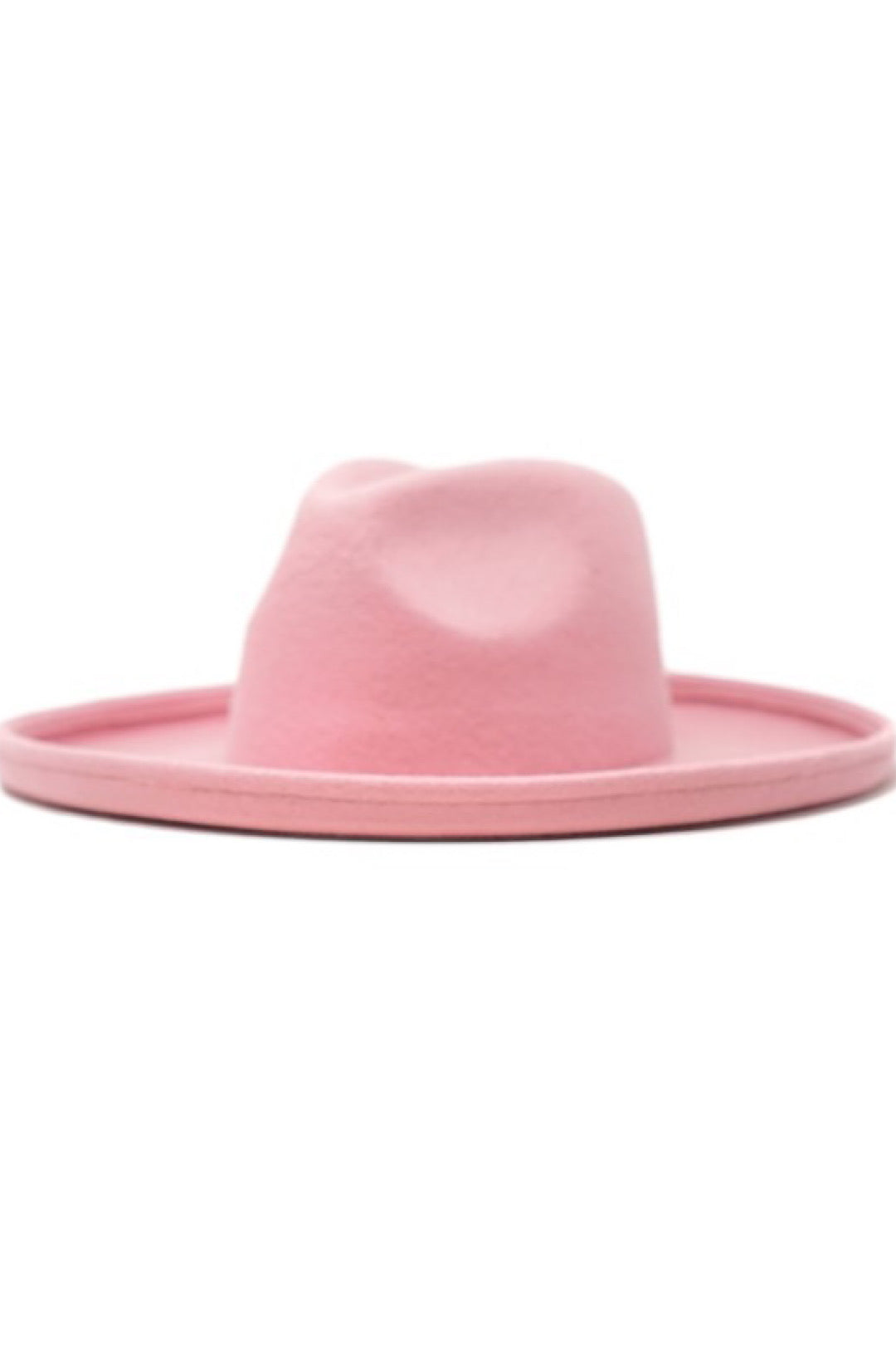 Blush Pink Pencil Brim Rancher Style Hat (7935963201710)